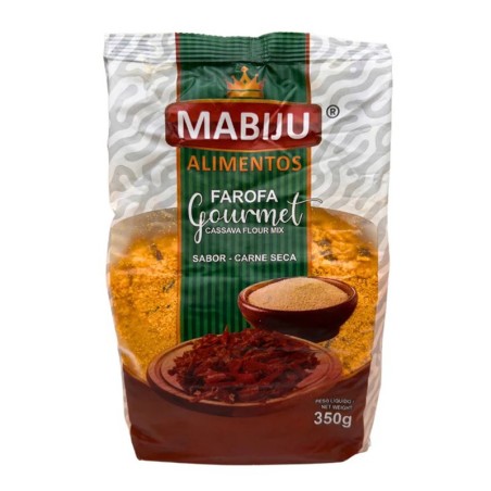 MABIJU, Farofa Gourmet Pronta de Mandioca Sabor Carne 350g