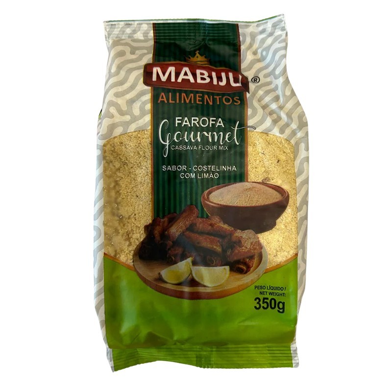 MABIJU, Farofa Pronta Gourmet Sabor Costelinha com Limao 350g