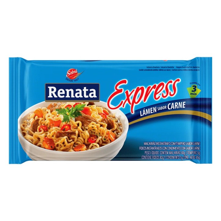 Renata, Macarrao Instantaneo Sabor Carne 85g Renata, Macarrao Instantaneo Sabor Carne 85g