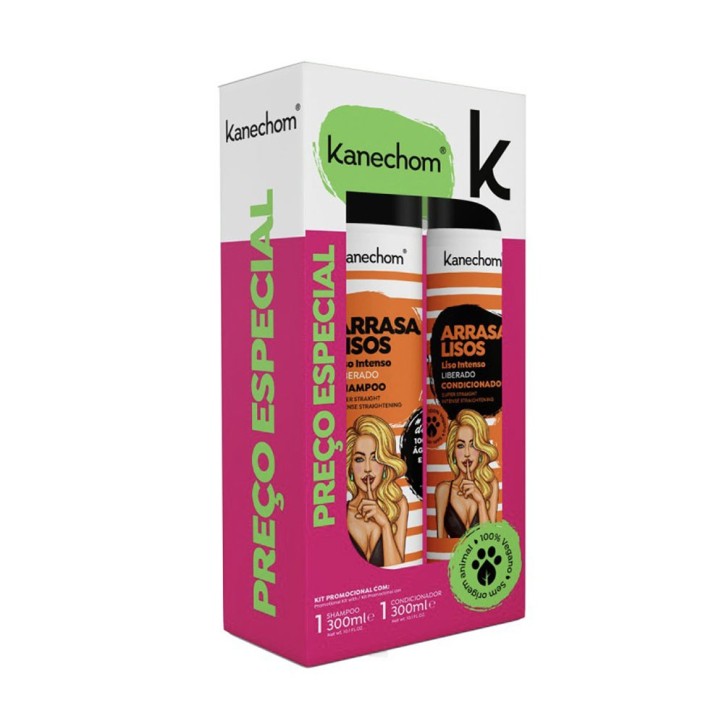 Kanechom, Promopack Sham. 300ml + Cond. 300ml Arrasa Lisos Kanechom, Promopack Sham. 300ml + Cond. 300ml Arrasa Lisos