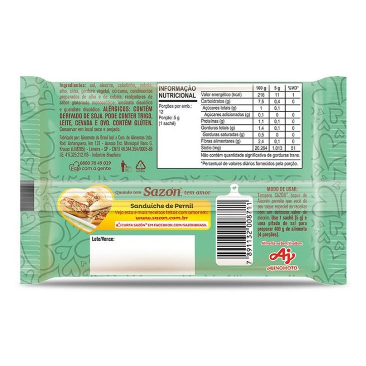 Ajinomoto, Sazon Tempero otque de Alecrim 60g Ajinomoto, Sazon Tempero otque de Alecrim 60g