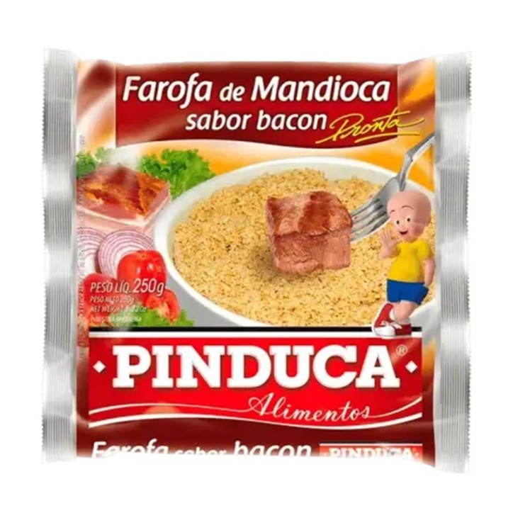 PINDUCA, Farofa de Mandioca Sabor Bacon 250g PINDUCA, Farofa de Mandioca Sabor Bacon 250g