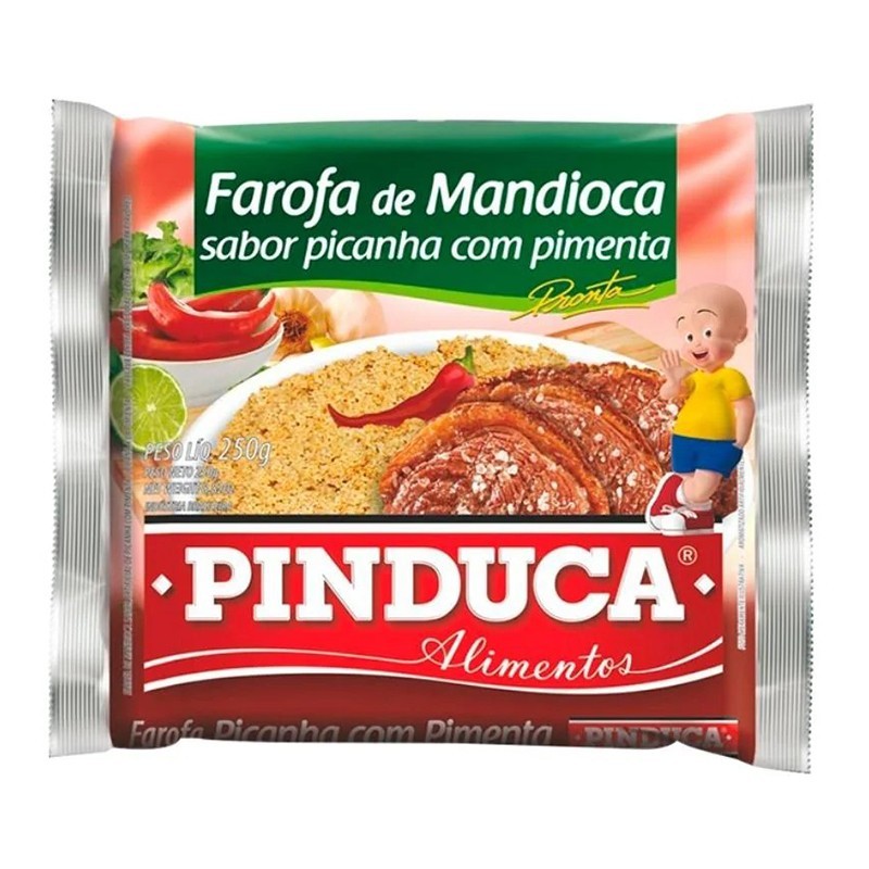 PINDUCA, Farofa de Mandioca Sabor Picanha 250g