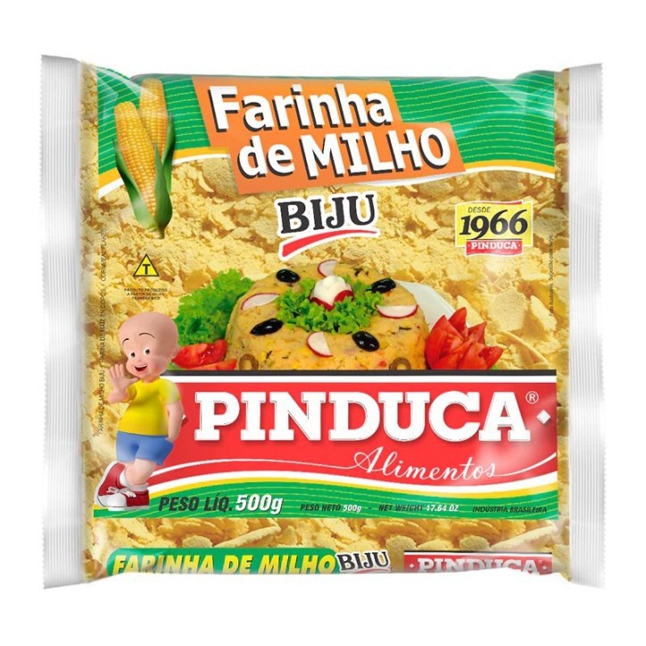 PINDUCA, Farinha de Milho Amarela Biju 500g PINDUCA, Farinha de Milho Amarela Biju 500g