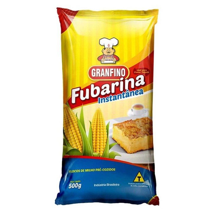 Granfino, Flocos Milho Pre-Cozido (Fubarina) 500g Granfino, Flocos Milho Pre-Cozido (Fubarina) 500g