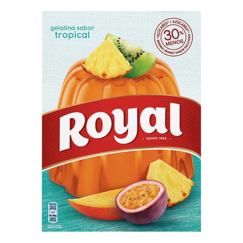 ROYAL, Gelatina Tropical 140g (2x57g)
