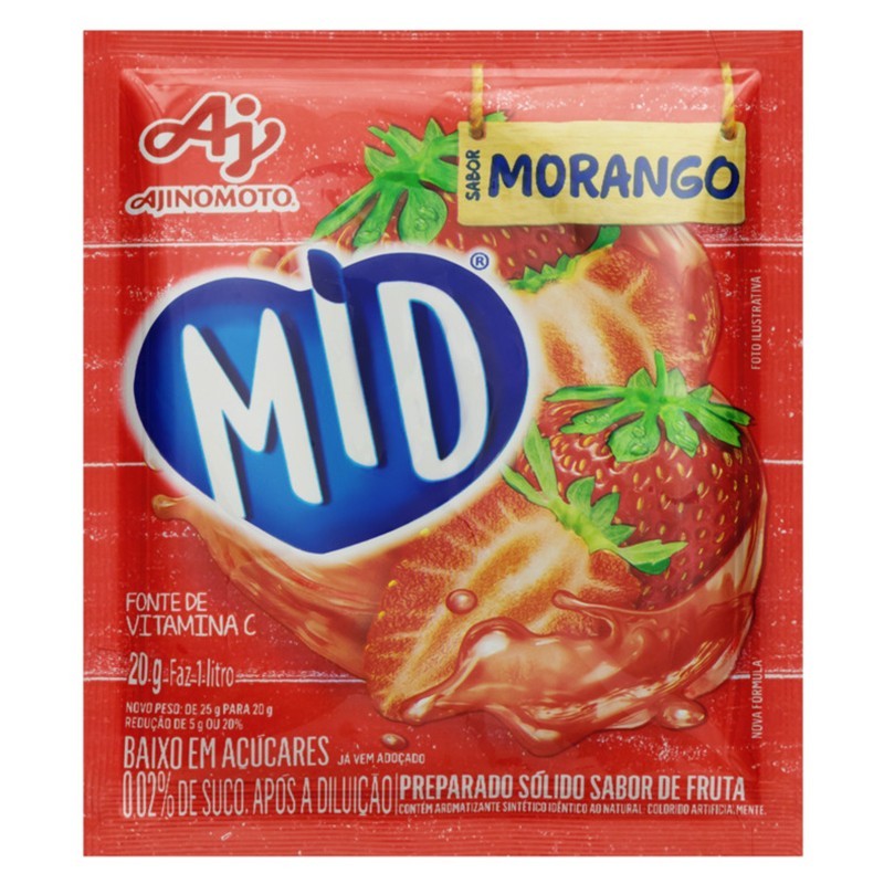 Ajinomoto, Refresco em Po Morango 20g