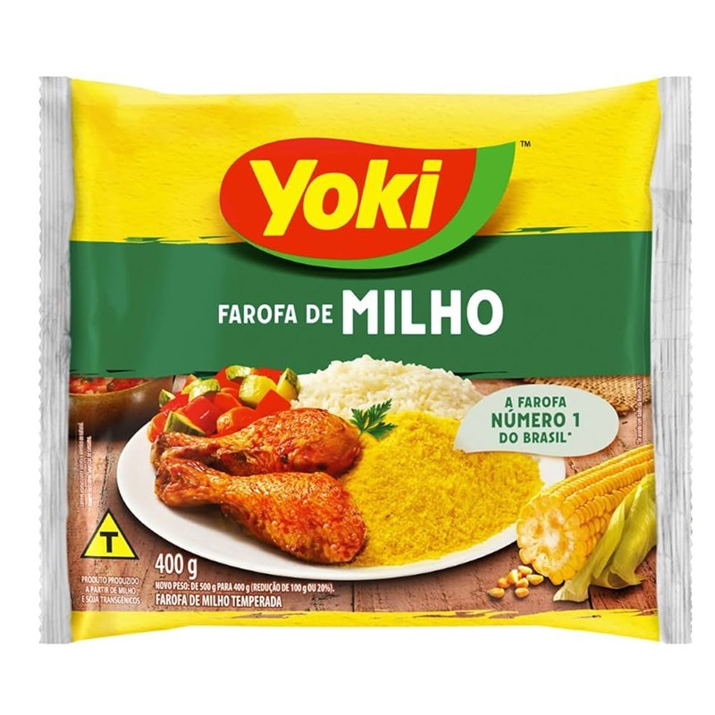 YOKI, Farofa Pronta de Milho 400g
