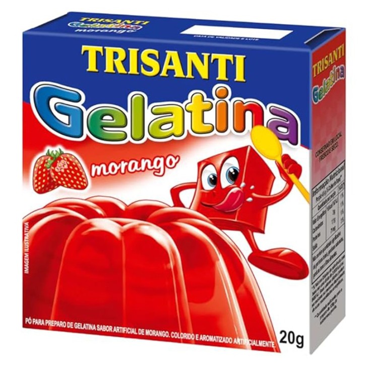 TRISANTI, Gelatina Morango 20g TRISANTI, Gelatina Morango 20g