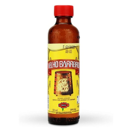 VELHO BARREIRO, Cachaça MINI 50ml, 39% vol.