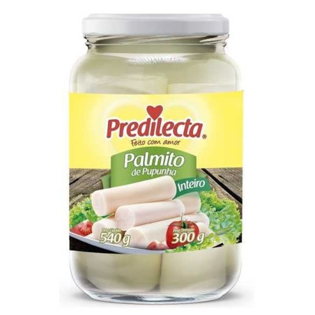 PREDILECTA, Palmito de Pupunha Inteiro, 540g / Abtropfgewicht 300g