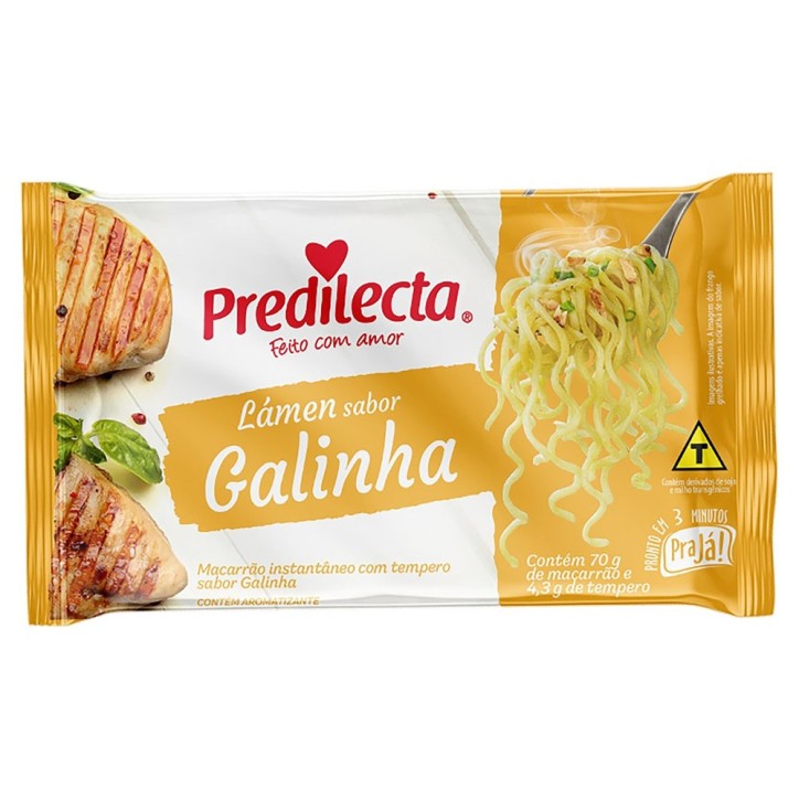 PREDILECTA, Macarrão Lámen Galinha, 74,3g