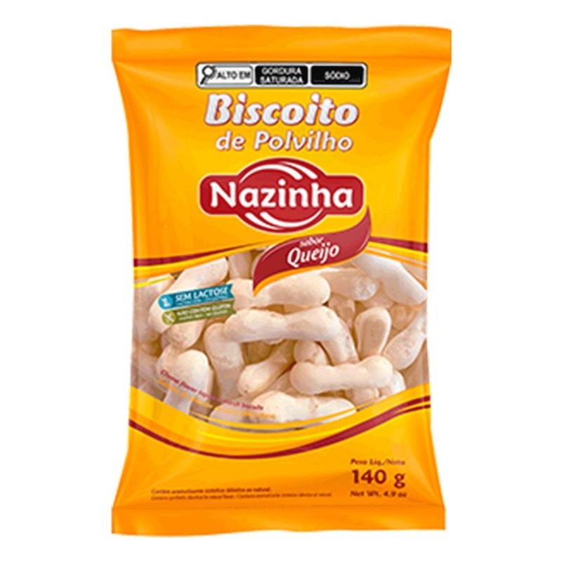 NAZINHA, Biscoito de Polvilho Sabor Queijo 70g