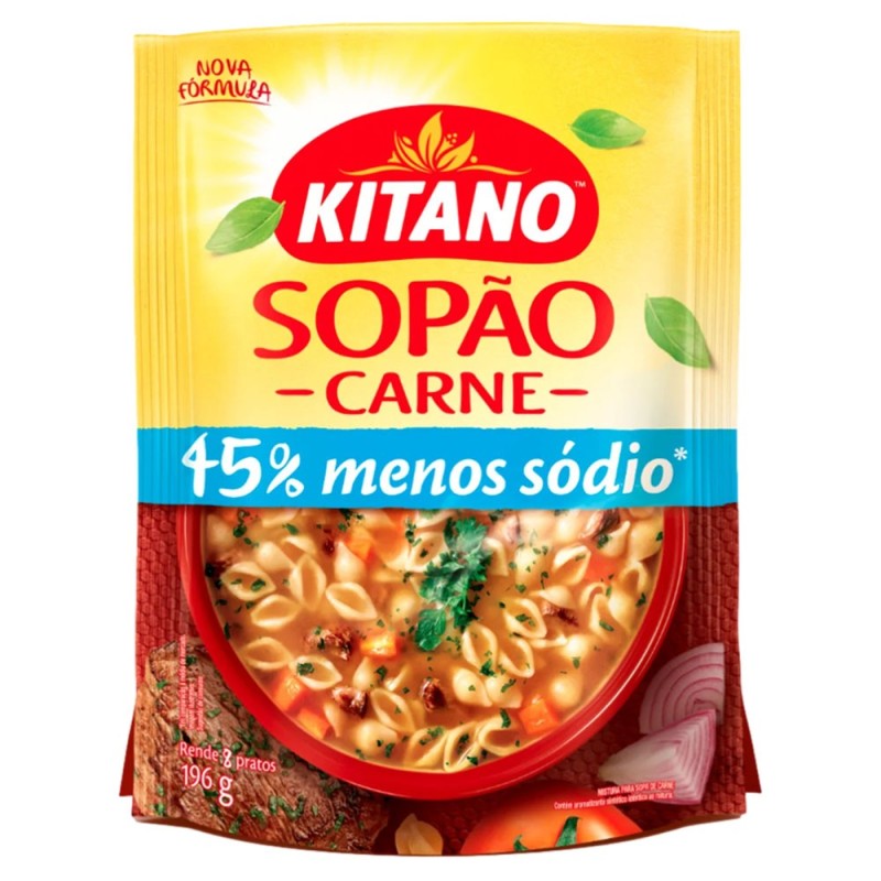 KITANO, Sopão de Carne com Macarrão e Legumes 196g