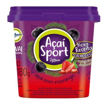 DEMARCHI, Açaí + Morango Congelado 180g