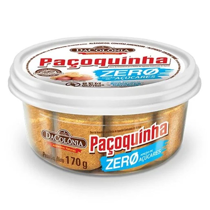 DACOLONIA, Paçoquinha Rolha Zero 170g