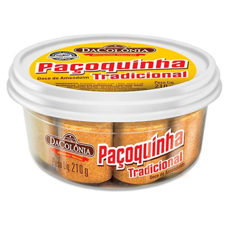 DACOLONIA, Paçoca Rolha Tradicional 210g