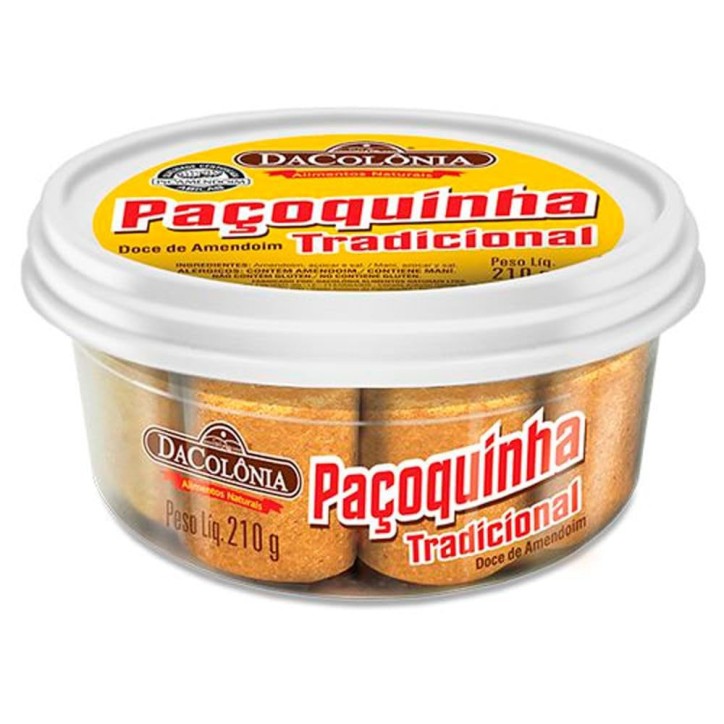 DACOLONIA, Paçoca Rolha Tradicional 210g