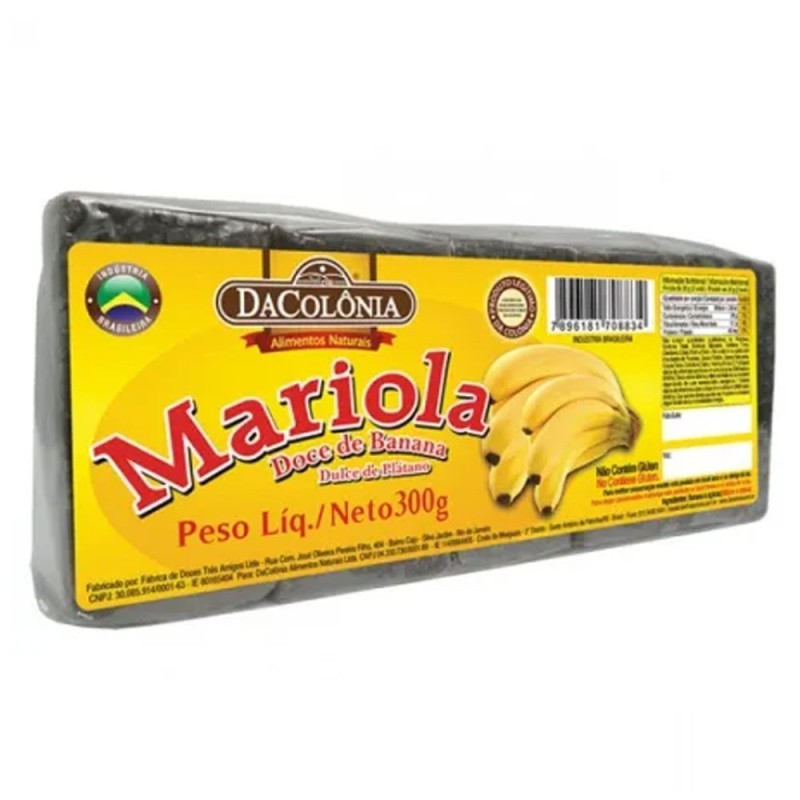 DACOLONIA, Mariola Doce de Banana 300g