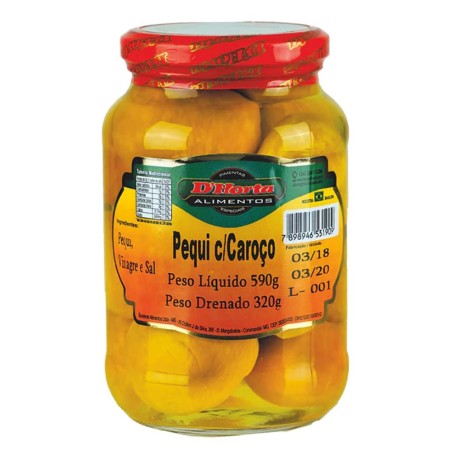 D HORTA, Pequi com Caroço 590g - Abtropfgewicht 320g