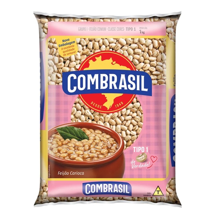 COMBRASIL, Feijao Carioca 1kg COMBRASIL, Feijao Carioca 1kg
