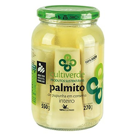 CULTIVERDE, Palmito de Pupunha 550g - Abtropfgewicht 270g