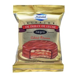 MARDEL, Negro Bisquits Alfajor de Dulce de Leche Negro 150g