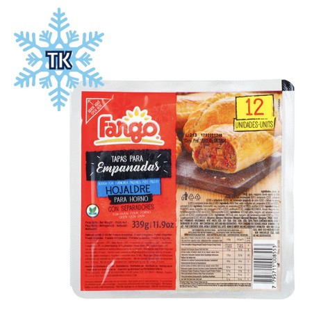 VILLA D´AGRI, TK-Blätterteig für Empanadas zum Backen-Tapas Empanadas Horno 450g