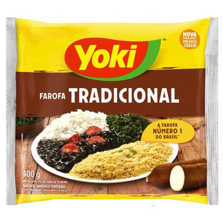 YOKI, Farofa Pronta de Mandioca 400g YOKI, Farofa Pronta de Mandioca 400g
