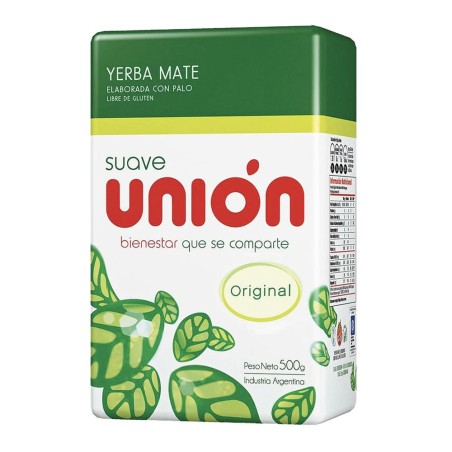 UNION, Yerba Mate Suave con palo 500g