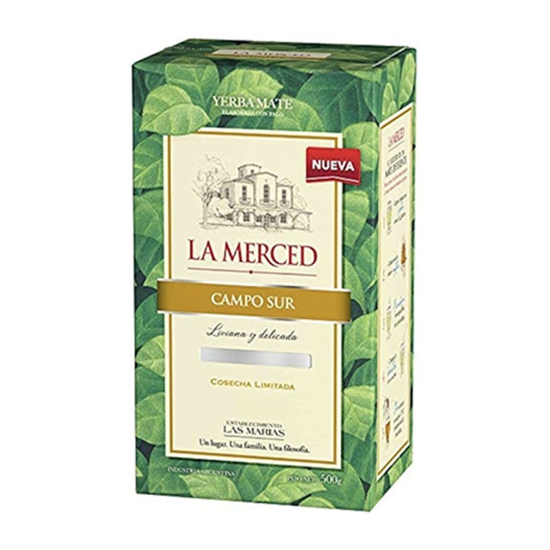 LA MERCED, CAMPO SUR Yerba Mate con Palo 500g