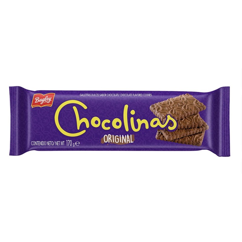 BAGLEY - ARCOR, Galletitas Dulces Chocolinas 170g