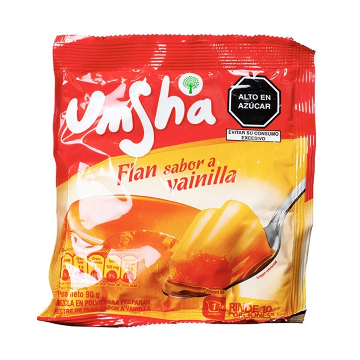 UMSHA, Flan Vainilla 90g