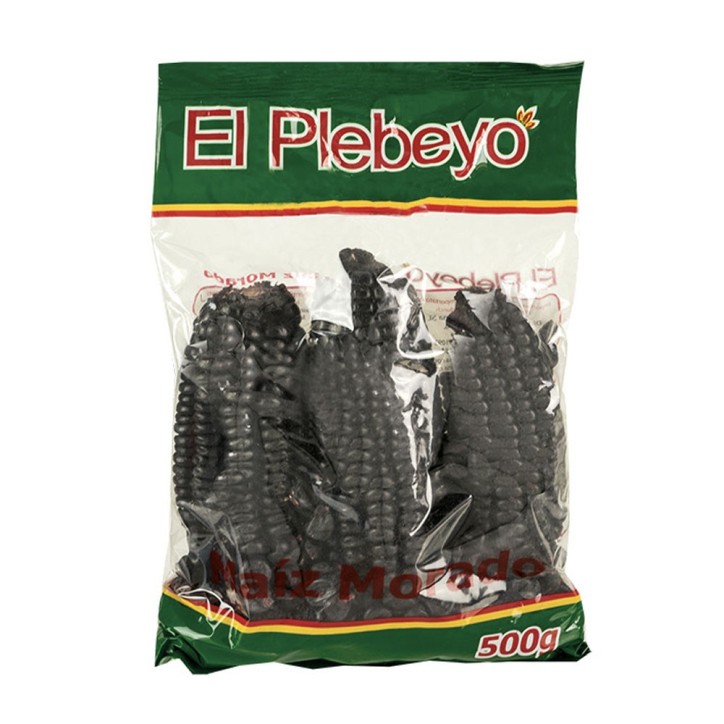 EL PLEBEYO, Maíz Morado en Mazorca 500g