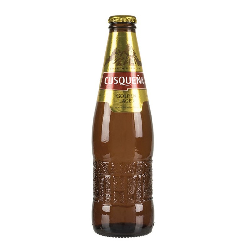 CUSQUEÑA, Golden Lager - Cerveza Premium 330ml, 4,8% vol.