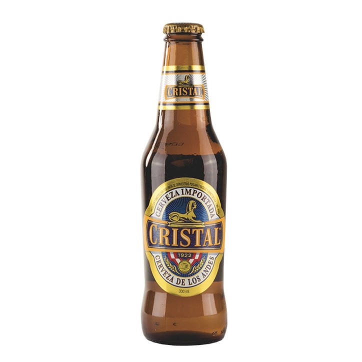 CRISTAL, Cerveza peruana 330ml, 4,6% vol.