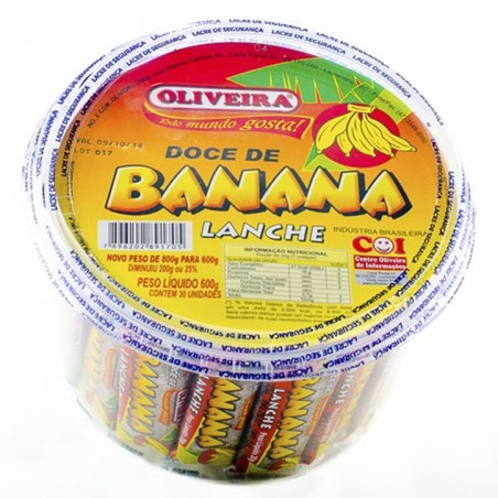 Oliveira, Doce de Banana Lanche , 30 x 20g (600g)