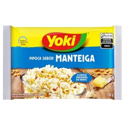 YOKI, Pipoca para Microondas Manteiga 100g