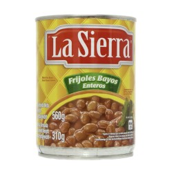 LA SIERRA, Frijoles Bayos Enteros condimentados 560g - Abtropfgewicht 310g
