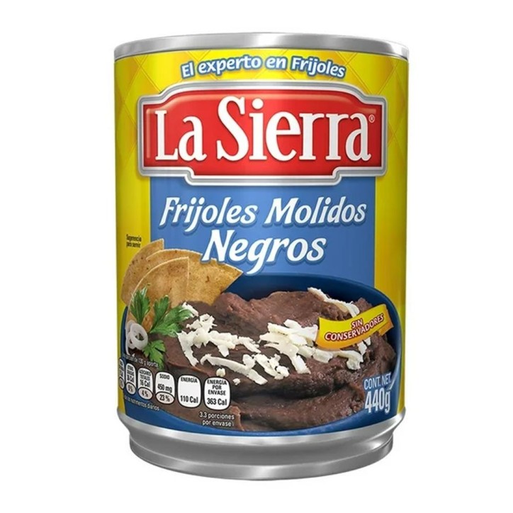 LA SIERRA, Frijoles Negros Refritos 430g