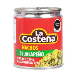 LA COSTEÑA, Nachos de Jalapeños 220g - Abtropfgewicht 121g