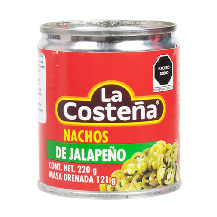 LA COSTEÑA, Nachos de Jalapeños 220g - Abtropfgewicht 121g