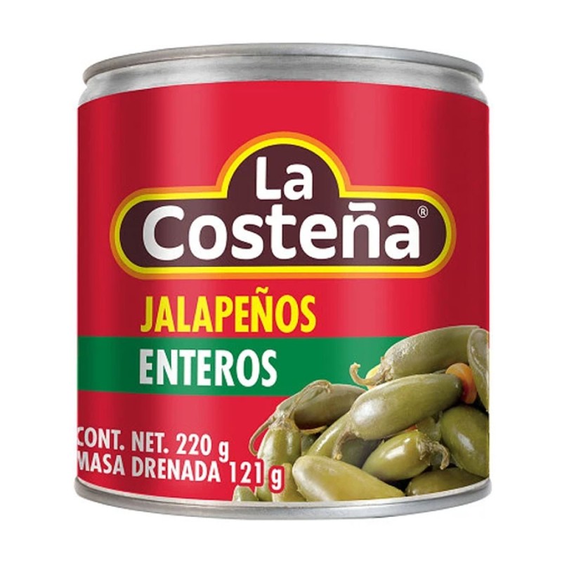 LA COSTEÑA, Jalapeños Enteros, 220g - Abtropfgewicht 121g