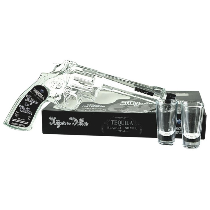 HIJOS DE VILLA, Tequila Blanco, 200ml, 40%vol + 2 Gläsern