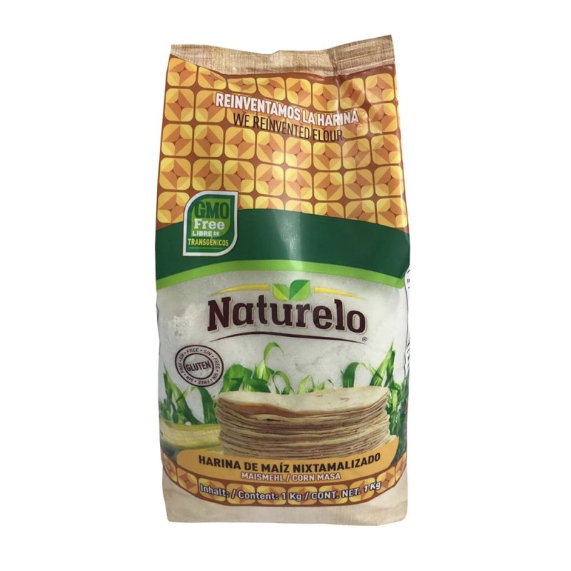 NATURELO, Harina de Maiz Nixtamalizado 1Kg