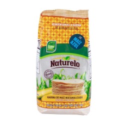 NATURELO, Harina de Maiz Azul Nixtamalizado 1Kg