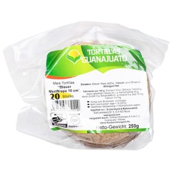 GUANAJUATO, MexWraps Azul Tortillas de Maíz Azul 250g, Ø 10cm