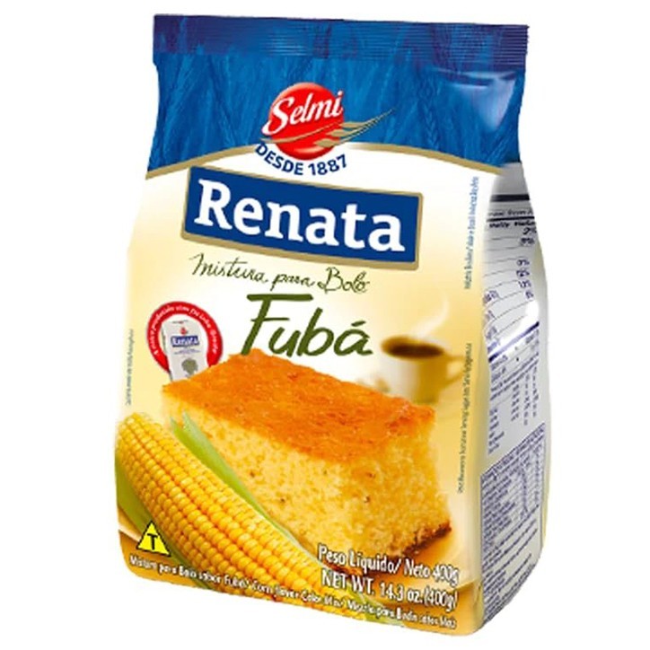 Renata, Mistura para Bolo de Fuba 400g Renata, Mistura para Bolo de Fuba 400g