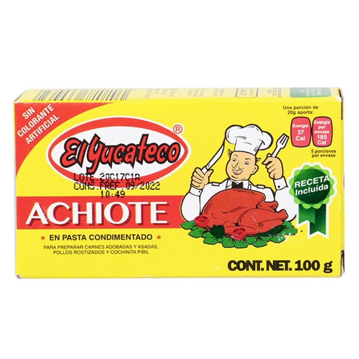 EL YUCATECO, Achiote en Pasta 100g