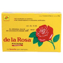 DE LA ROSA, Mazapan Original Dulce de Cacahuate 336g